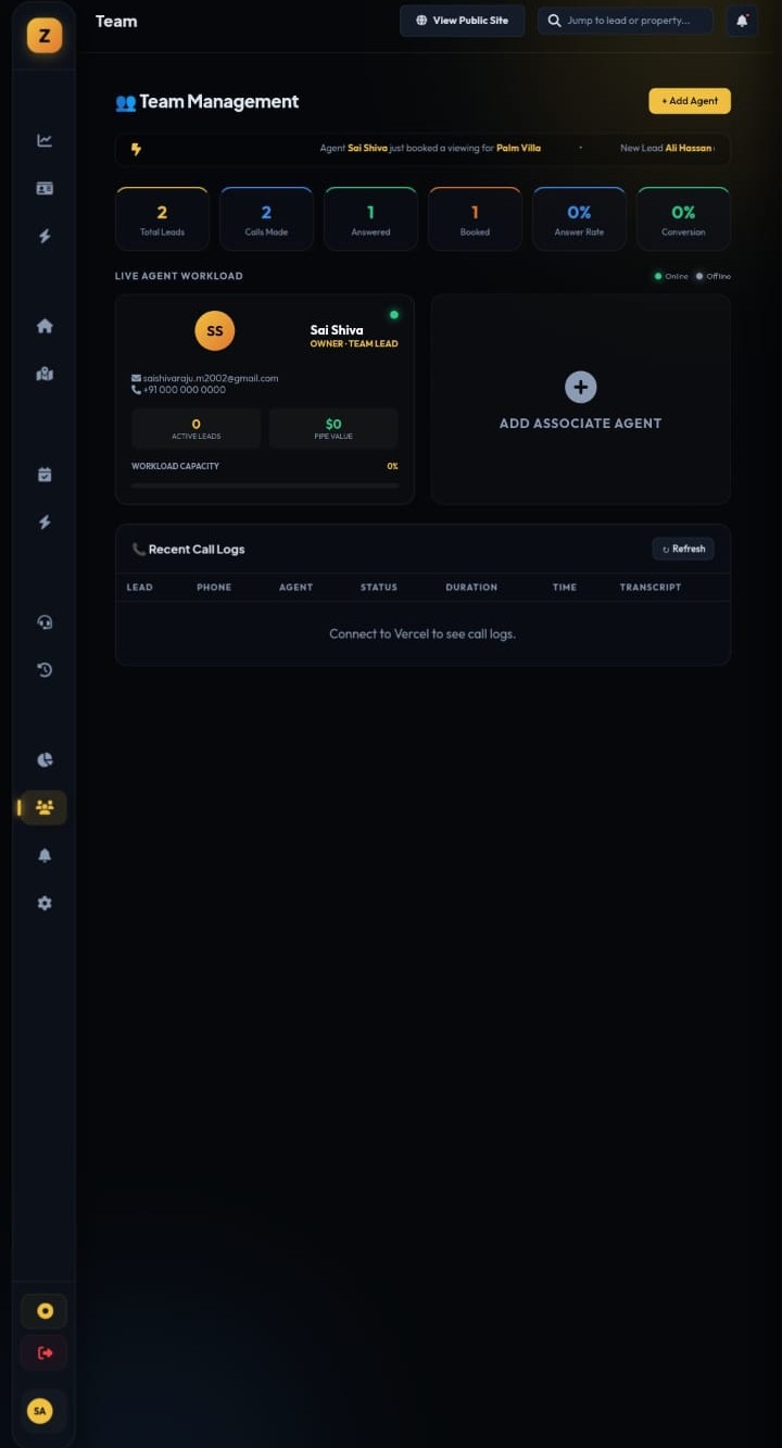 Zorvo AI Follow-Up Done Here screen showing Document Vault and Mass Follow-Up Email tool